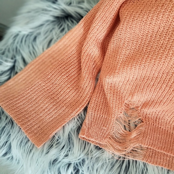 Women’s Fall Tops Soft Slouchy Loose Knit V-Neck Pullover Top Vacation - Picture 8 of 8